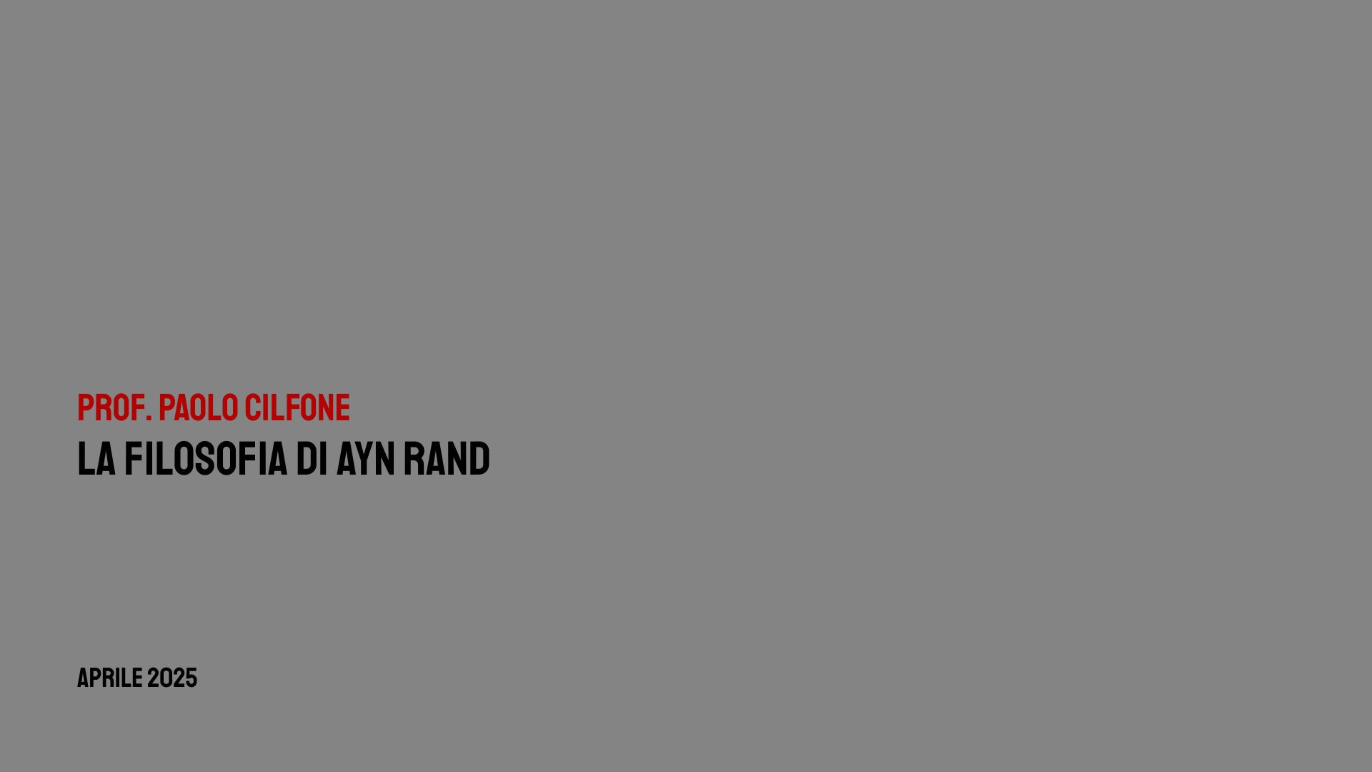 La filosofia di Ayn Rand