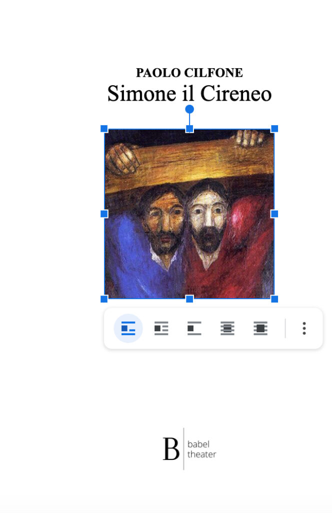 Short theatre: Simone il cireneo